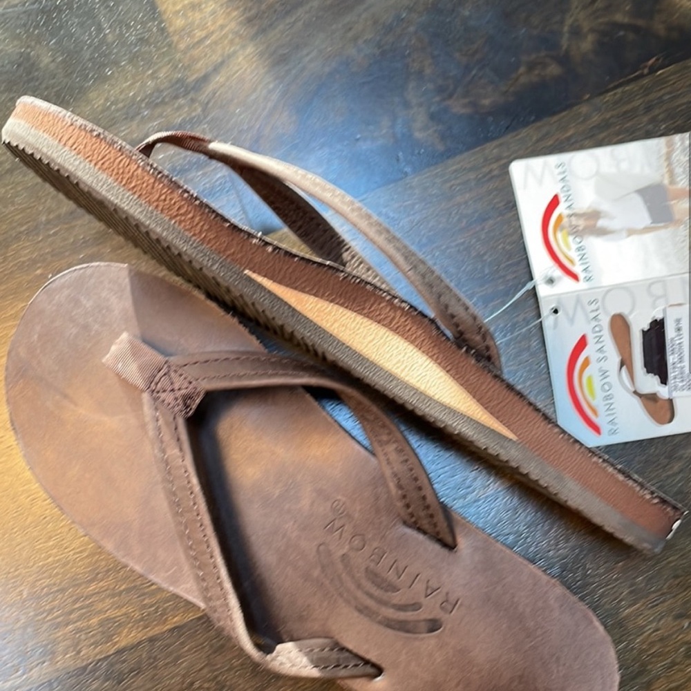 Rainbow Women’s Brown  Flip Flops size small (5.5-6.5)